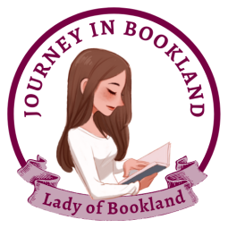 Journey in bookland logo with lady of bookland